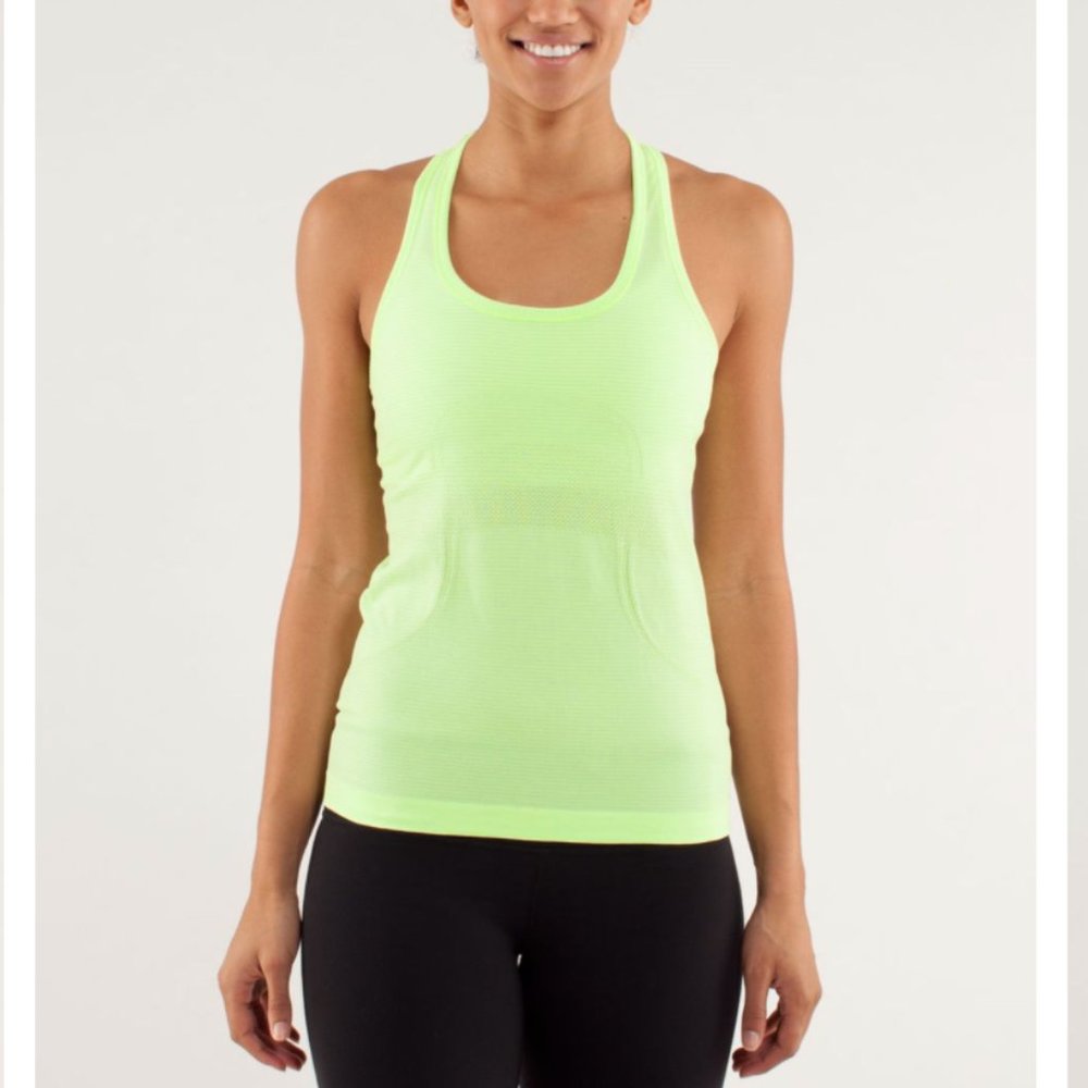Lululemon RUN SWIFTLY *Short Racerback Faded Zap 4